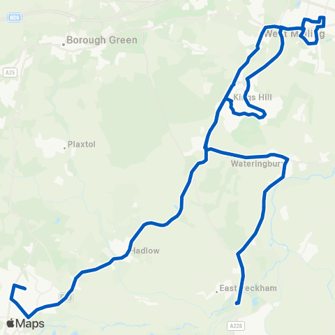 Hams Travel Hugh Christie Tech Coll - Branbridges Rd map