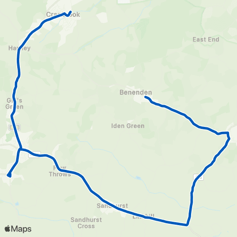 Hams Travel Cranbrook School - Village Hall map