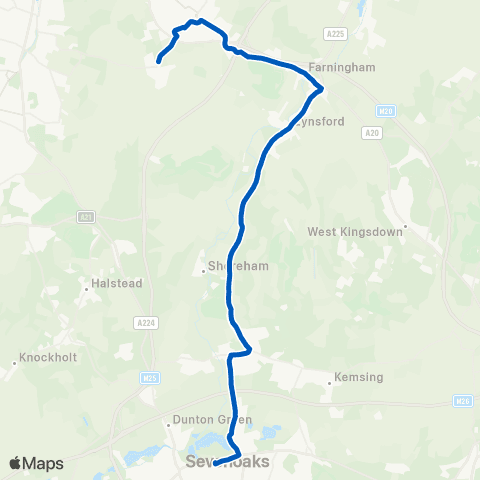 Go-Coach Hire Knole Academy - Seven Acres map