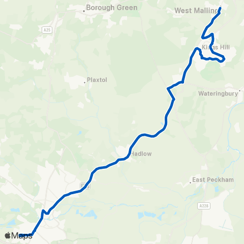 Hams Travel High Street - Leigh Academy Tonbridge map