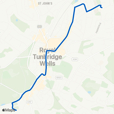 Go-Coach Hire Old W Sta Sainsbury's - Ravenswood Av map