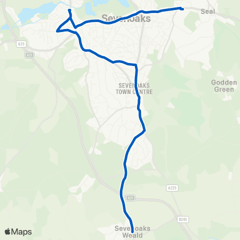 Go-Coach Hire Weald Forge - Trinity School map