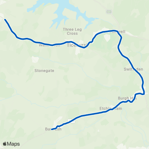 Hams Travel The Greyhound - Post Office map