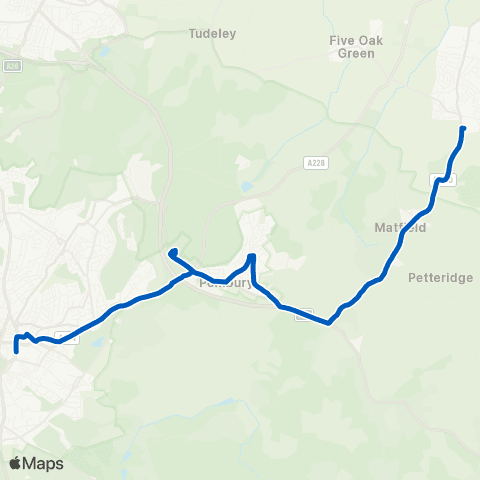 Hams Travel Mascalls Academy Grounds - Railway Sta map
