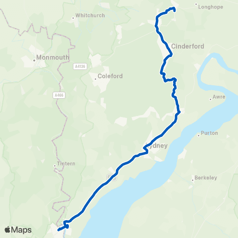 Newport Bus Lamb Inn - Chepstow Bus Station Stand 2 map