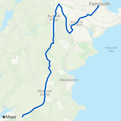 OTS Helford Passage Turn - The Moor B map