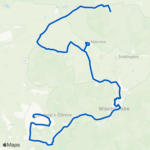 Pulhams Coaches St Peter's Church - Tesco Superstore Forecourt map