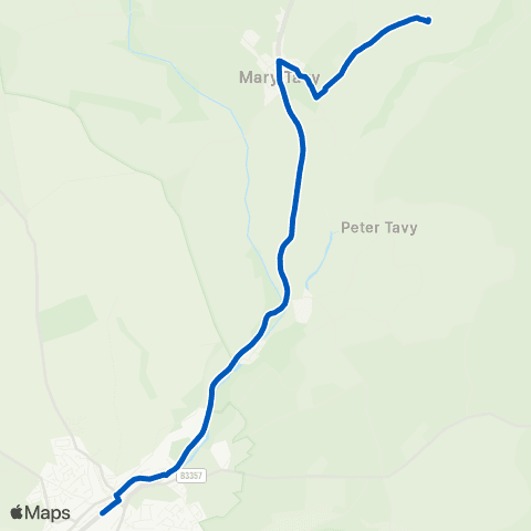Oakleys Coaches Zoar - Bus Station map