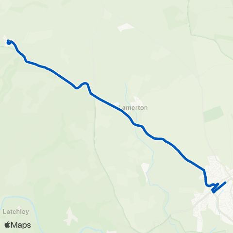 Oakleys Coaches Church - Bus Station map