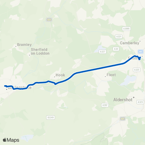 Newbury & District The Malls - Frimley Railway Station map