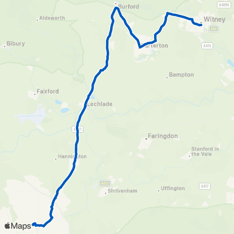 Pulhams Coaches Market Square - Fleming Way map