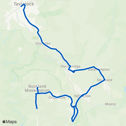 Oakleys Coaches Bus Station - Yelverton Roundabout map