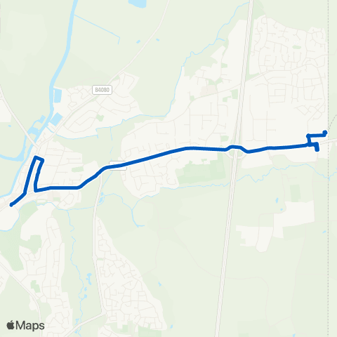 Pulhams Coaches Ashchurch Railway Station - The Crescent map