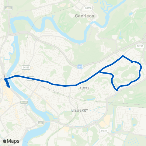 Newport Bus Friars Walk 4 - Friars Walk 4 map