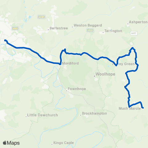 Nick Maddy Coaches Glebe Orchard - Shire Hall map