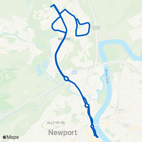 Newport Bus Friars Walk 2 - Friars Walk 2 map