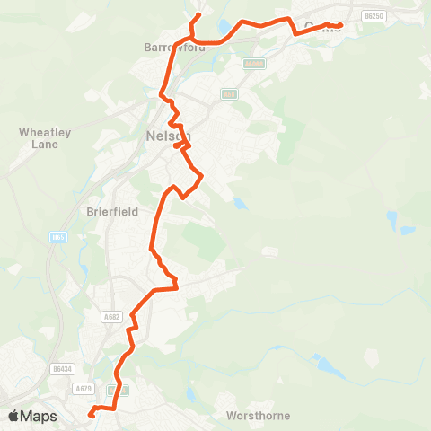 The Burnley Bus Company Bus Station - Interchange map
