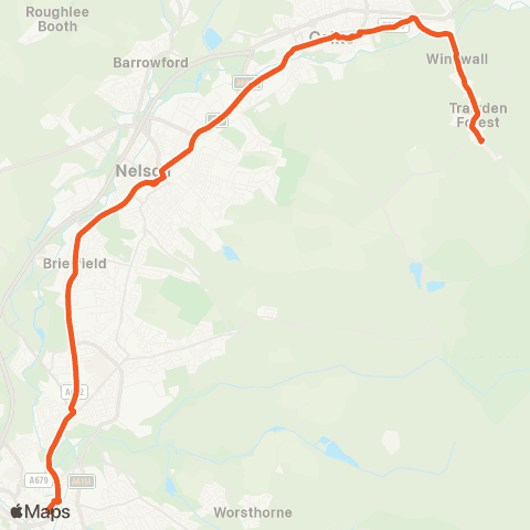 The Burnley Bus Company Bus Station - Lane House Terminus map
