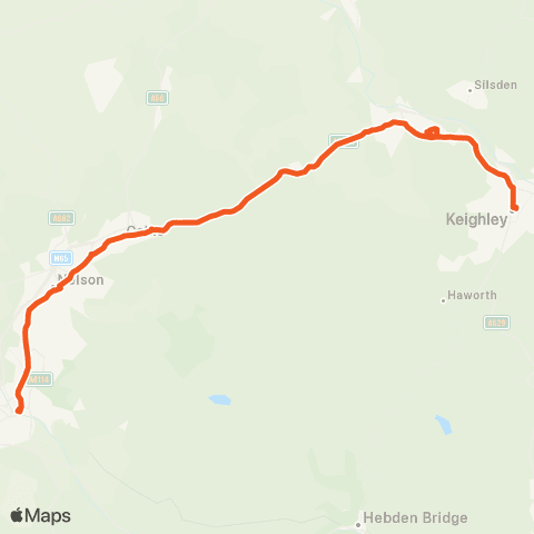 The Burnley Bus Company Keighley Bus Station - Bus Station map