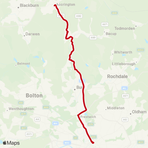 The Blackburn Bus Company Shudehill Interchange - King Street map