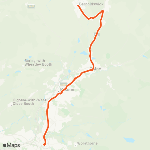The Burnley Bus Company Station Road - Bus Station map