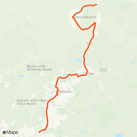 The Burnley Bus Company Bus Station - Burnley College map