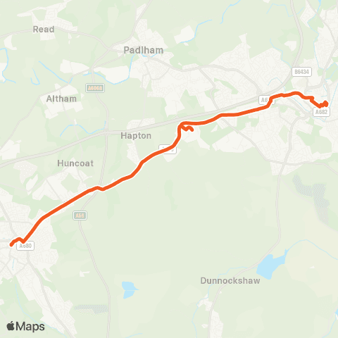 The Burnley Bus Company Bus Station - Bus Station map