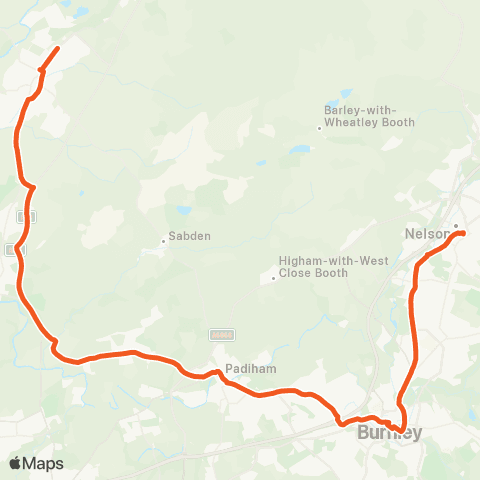 The Burnley Bus Company Grammar School - Interchange map