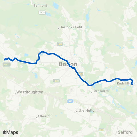 Tyrers Coaches Radcliffe Bus Sta (Stop A) - Toughsheet Community Stadium map