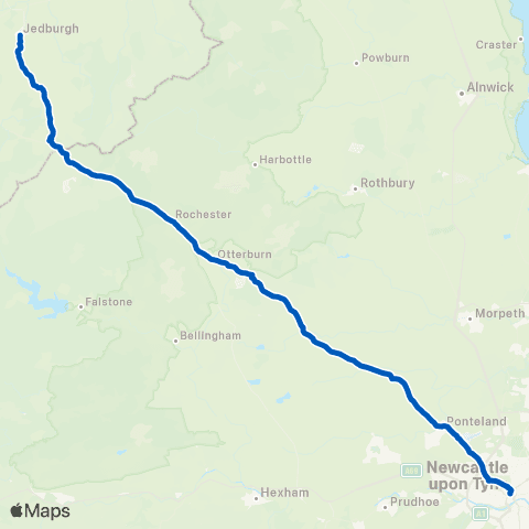 Peter Hogg of Jedburgh Eldon Square Bus Sta - Jedburgh Bus Sta map