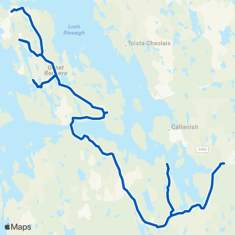 Murdo MacIver Bus Shelter - Beach map