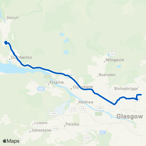 McColls Travel Strathleven House - Bus Station map