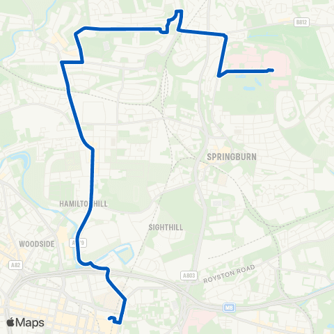 McColls Travel Belmont Road - Buchanan Bus Station map