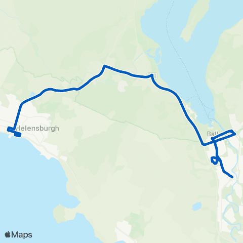 McColls Travel St Marys Sch - Helensburgh Railway Sta map