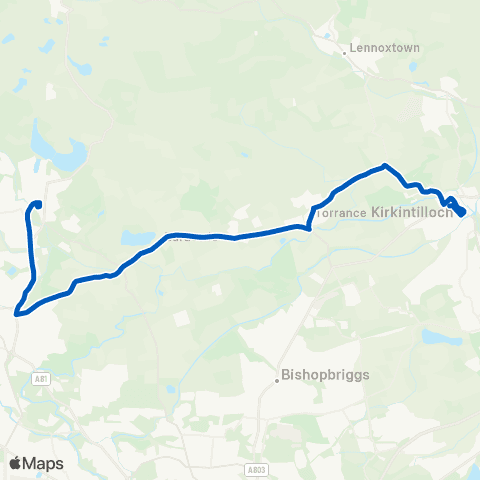 McColls Travel Kelvin Court - Milngavie Railway Station map