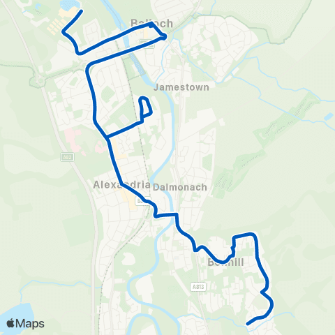 McColls Travel Lomond Shores - Murroch Crescent map
