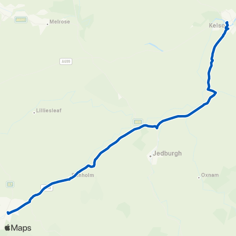 Peter Hogg of Jedburgh Mart St Bus Stance - Woodmarket Bus Shelter map