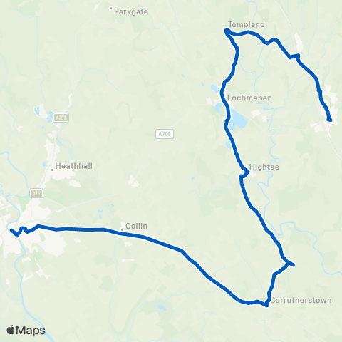 McCall's Coaches Tesco - Village map