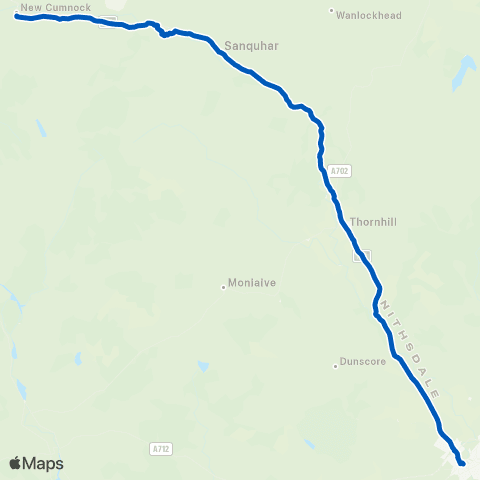 McCall's Coaches Whitesands - Castle Primary school map