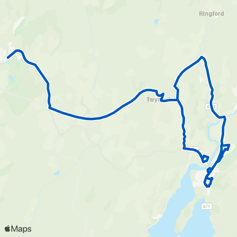 McCall's Coaches Mill on the Fleet - Harbour Square map