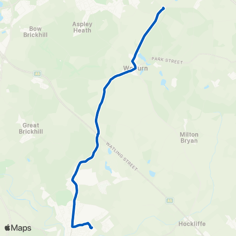Marshalls Coaches White Horse - Vandyke Upper School map