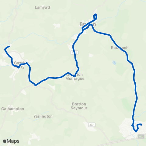 Somerset Council Memorial Hall - Castle Cary Station map