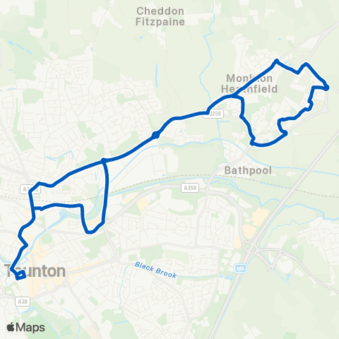Somerset Council Castle Way - Castle Way map