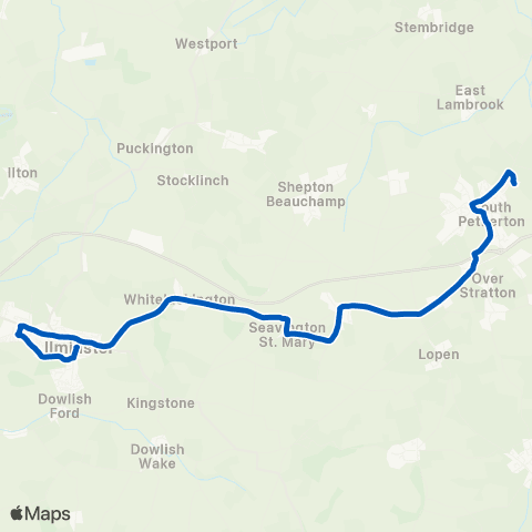 Somerset Council The Square - South Petherton Hospital map
