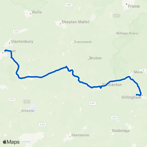 South West Coaches Strode College - Pound Lane map
