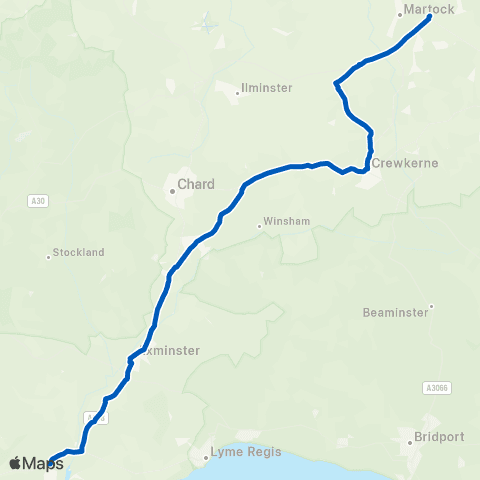 Rooster Bus Harepath Hill - Cartgate Picnic Area map