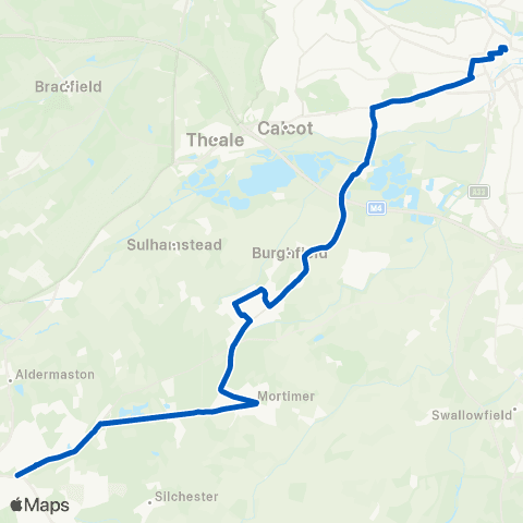Reading Buses Falcon Triangle - Blagrave Street map