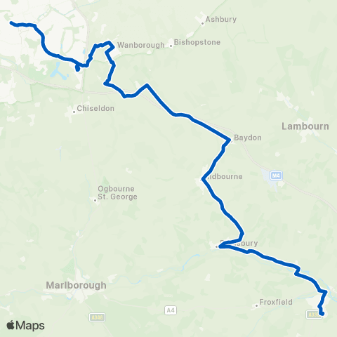 Swindon's Bus Company Priory Avenue Foot - Fleming Way map