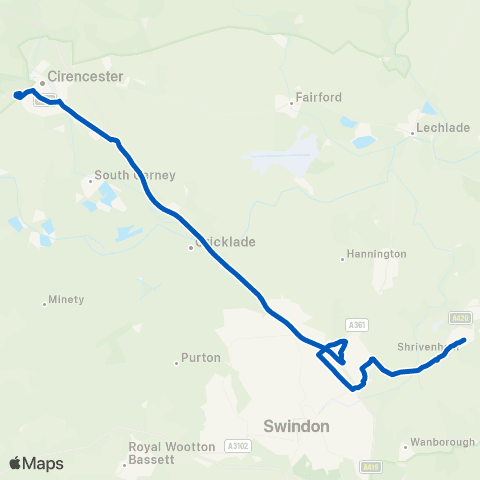 Swindon's Bus Company High St Surgery - Coll Grounds (Scholars / Staff ONLY) map