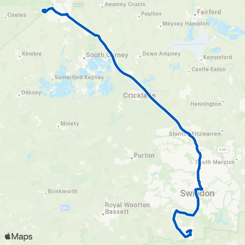 Swindon's Bus Company Coll Grounds (Scholars / Staff ONLY) - Mill Close map